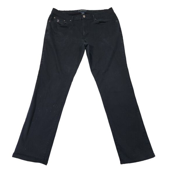 U.S. Polo Assn Denim Co Activate Stretch Men Jeans Khaki Denim 36x31 Black - Picture 1 of 10